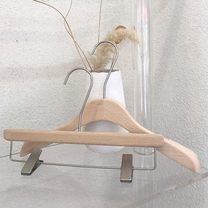 Women’s Beech Wood Hangers with Clips | Custom Boutique Hangers