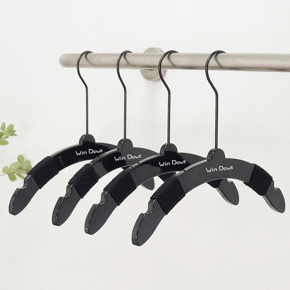 Premium Clear Acrylic Kids Clothes Hangers | Custom Logo