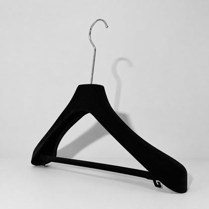 ABS Plastic Velvet Hangers – Non-Slip Flocked Coat Hanger Closet Organizer
