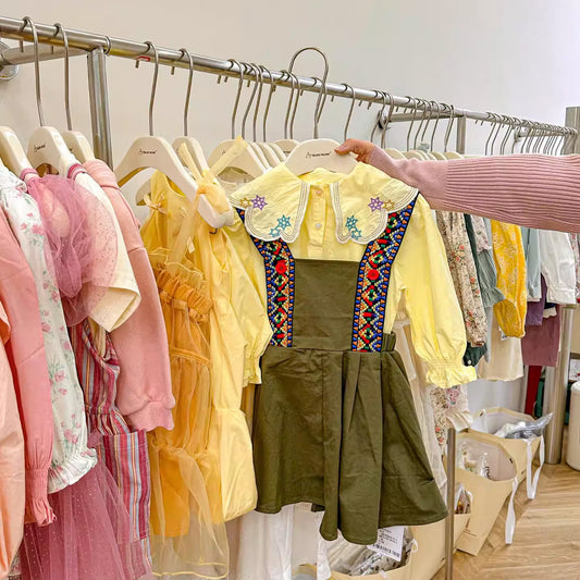 Cream White Wooden Kids Hangers - Non-Slip Lacquered Finish for Children | thegarmenthanger