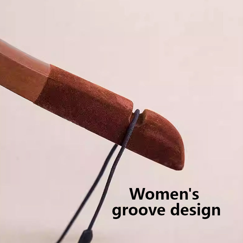 Premium Velvet Wood Hangers - Non-Slip Solid Wood Clothes Hangers for Boutique