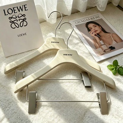 Custom Kids Clothes Hangers with Clips, Resin Wood Grain Children’s Hangers