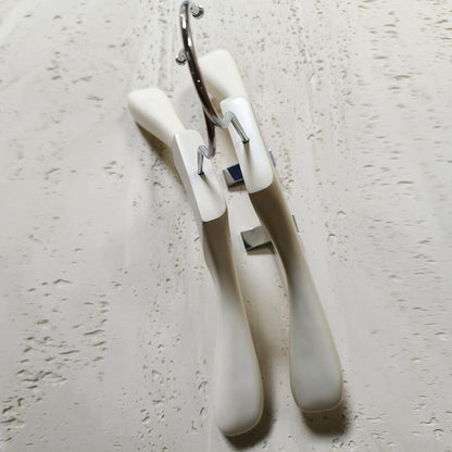 Women's White Wood Hangers - Premium Coat & Dress Display | thegarmenthanger