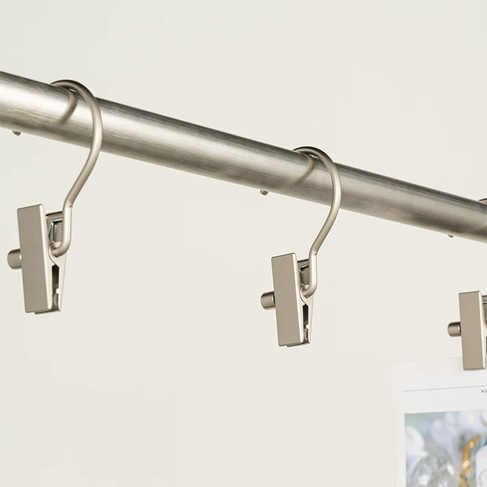 Metal Hanging Clips with Swivel Hooks, 20-Pack – Non-Slip Padded Grip