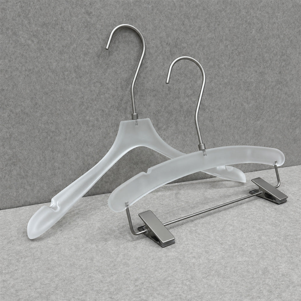 Wholesale Frosted Clear Acrylic Hangers with Custom Logo