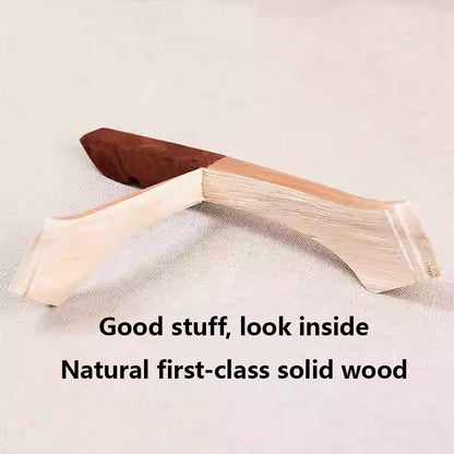 Premium Velvet Wood Hangers - Non-Slip Solid Wood Clothes Hangers for Boutique