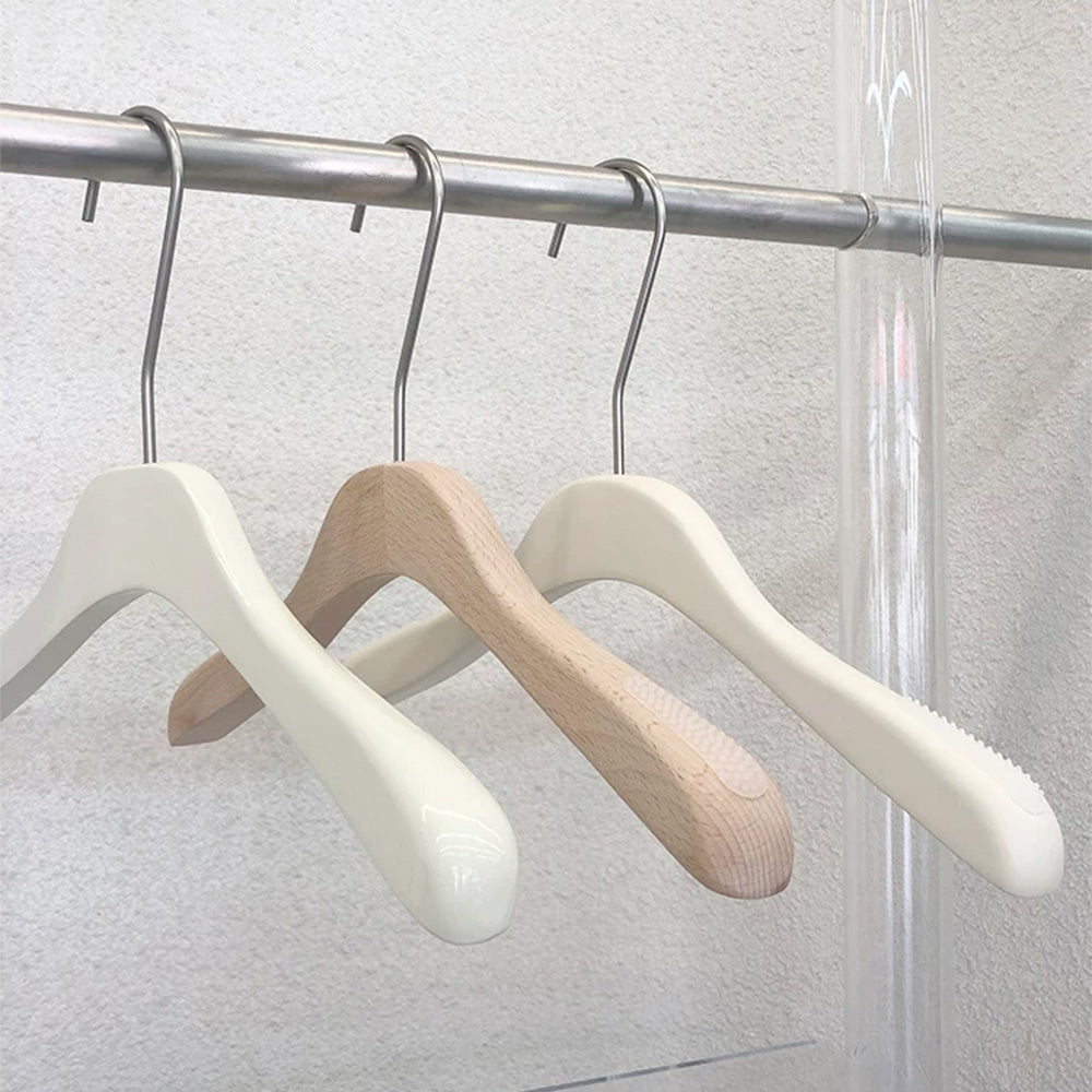 Women’s Beech Wood Hangers with Clips | Custom Boutique Hangers
