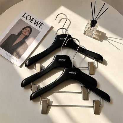 Custom Kids Clothes Hangers with Clips, Resin Wood Grain Children’s Hangers