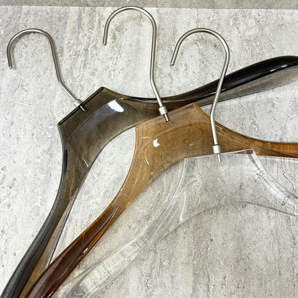 Luxury Men's Acrylic Suit & Pants Hangers for Boutiques | Custom Logo