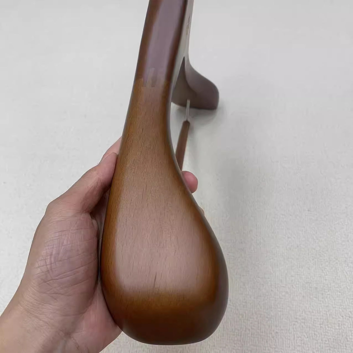 Solid Wood Hangers for Coats and Suits – Wide Shoulder Beech Hanger with Double Pants Bar