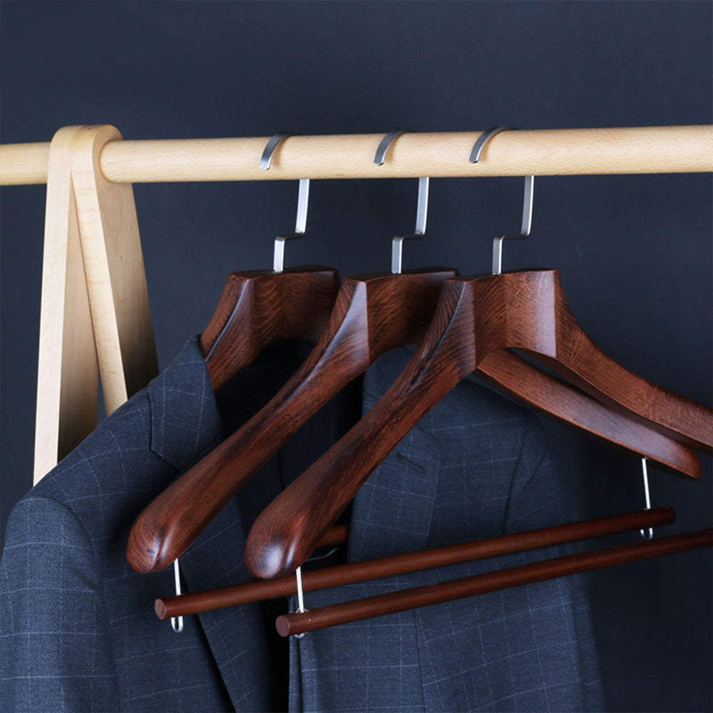 Luxury Wood Suit Hangers - Wide Shoulder Design for Jackets & Coats | thegarmenthanger
