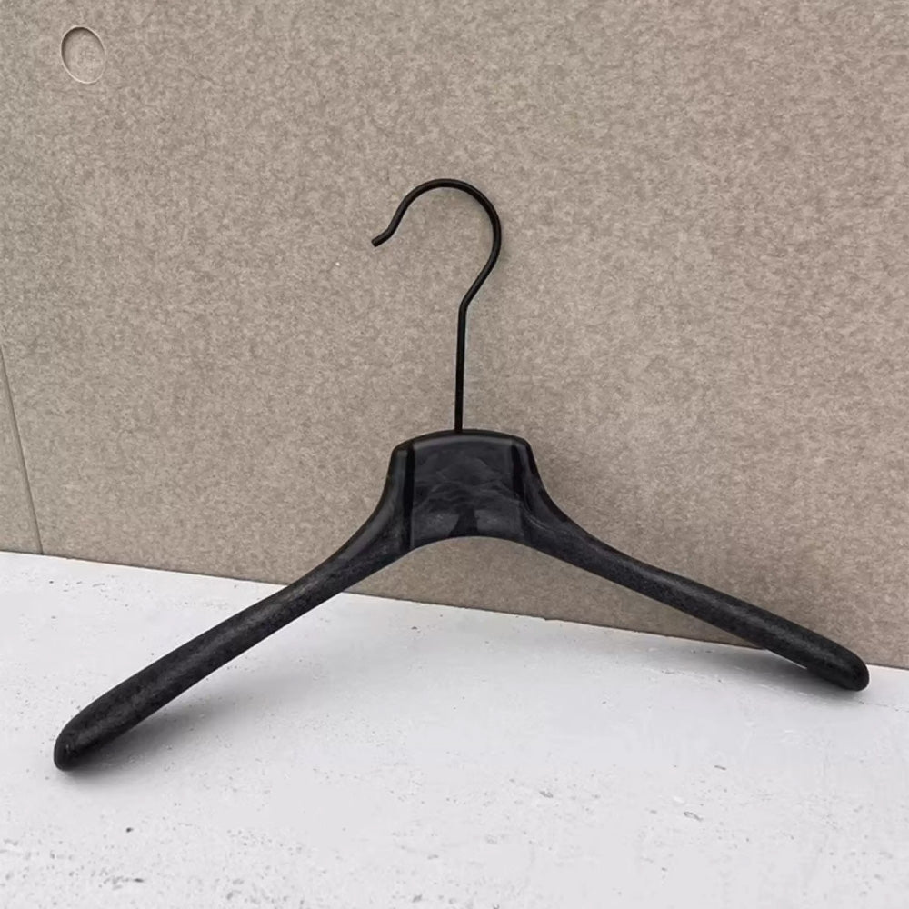 Custom Logo Black ABS Resin Suit and Pants Hanger for Boutiques