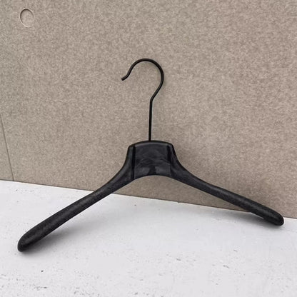 Custom Logo Black ABS Resin Suit and Pants Hanger for Boutiques