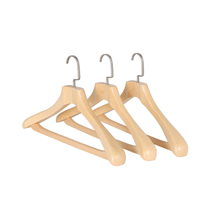 Luxury Beech Wood Suit Hangers - Hotel Non-Slip Vintage Style | thegarmenthanger