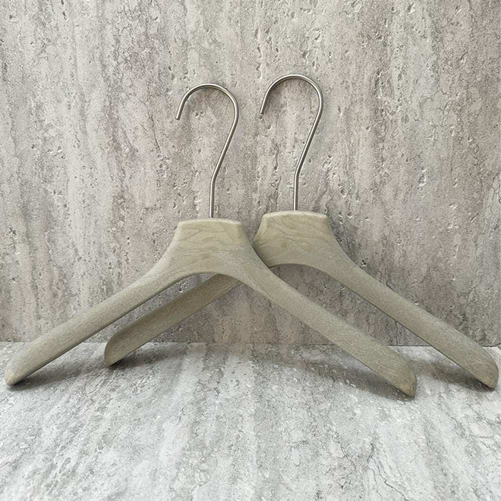 Wholesale Custom Gray ABS Resin Hangers with Clips for Women’s Boutiques
