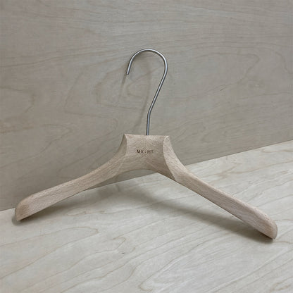 Natural Beech Wood Suit Hangers & Adjustable Clip Pants Hangers | Custom Logo