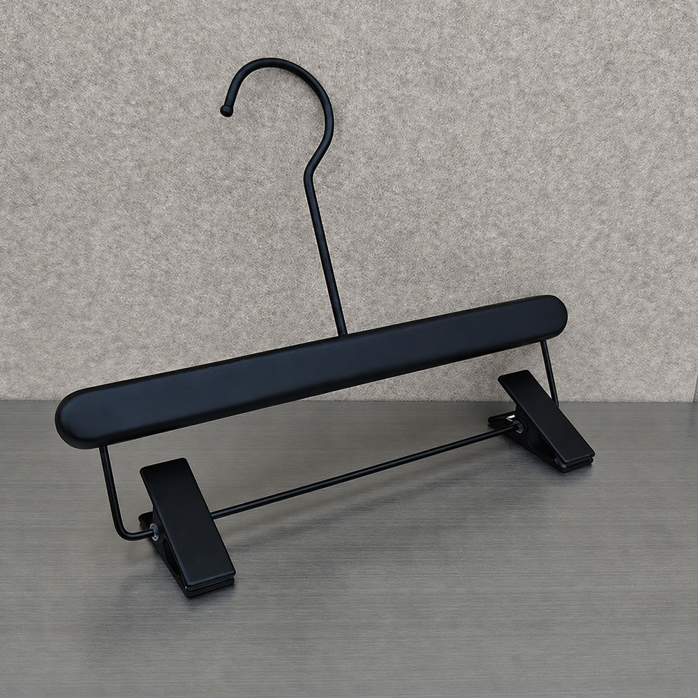 Wholesale Kids Wooden Hangers with Adjustable Clips & Custom Logo