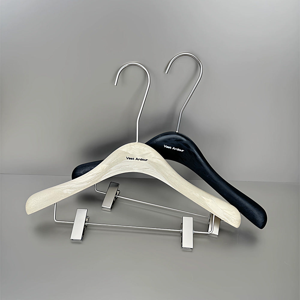 Wholesale Resin Clothes Hangers with Custom Logo and Adjustable Clips