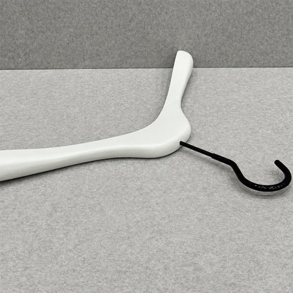 Cream White Wooden Hangers for Women & Adjustable Pants Hangers