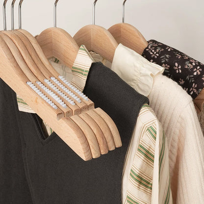 Natural Beech Wood Kids Hangers – Non-Slip Children’s Clothes Hangers