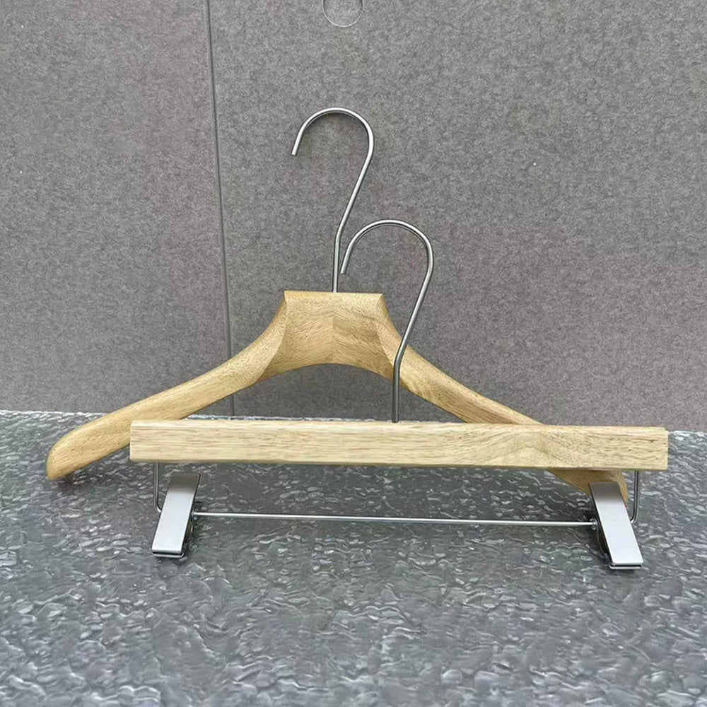 Wholesale Rubberwood Suit & Pants Hangers with Custom Logo