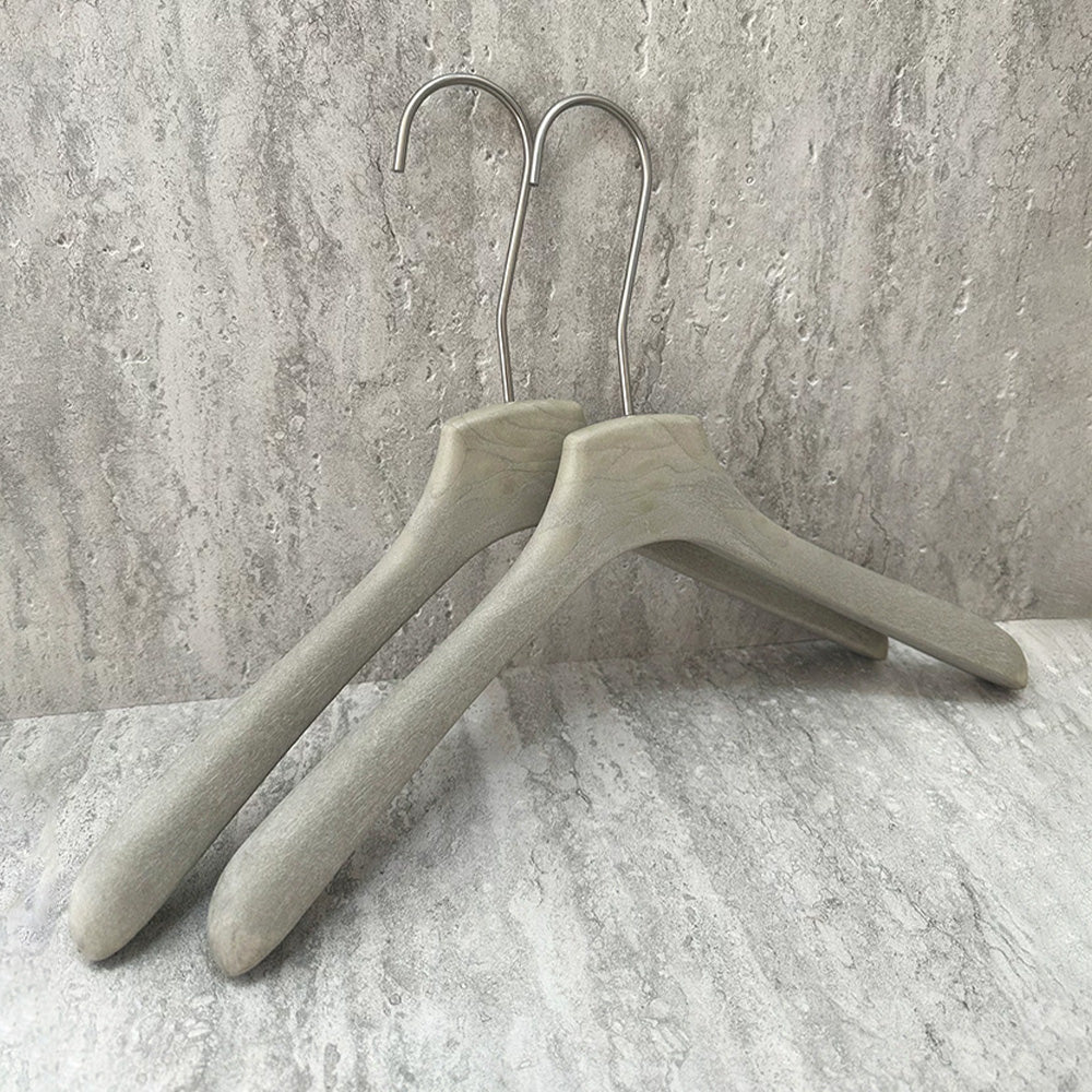 Wholesale Custom Gray ABS Resin Hangers with Clips for Women’s Boutiques