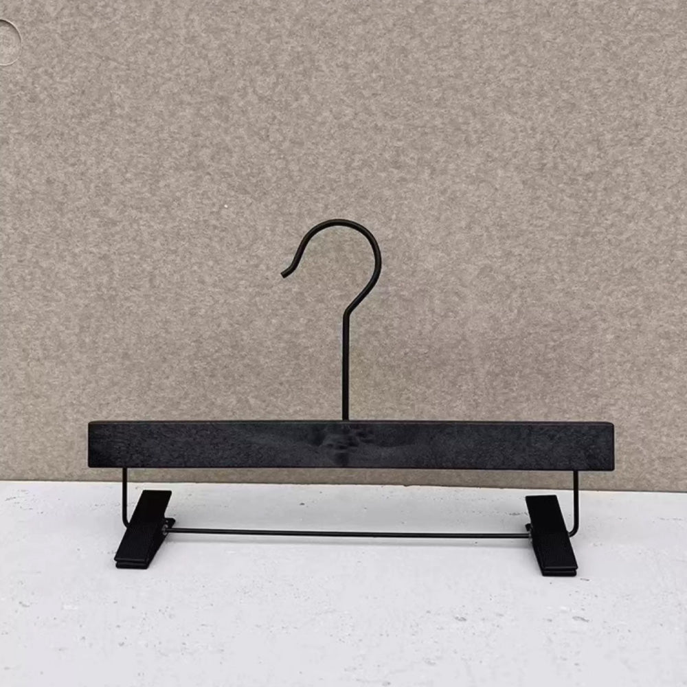 Custom Logo Black ABS Resin Suit and Pants Hanger for Boutiques