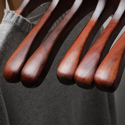 Wide Shoulder Wooden Hangers for Suits & Coats – Vintage Solid Wood