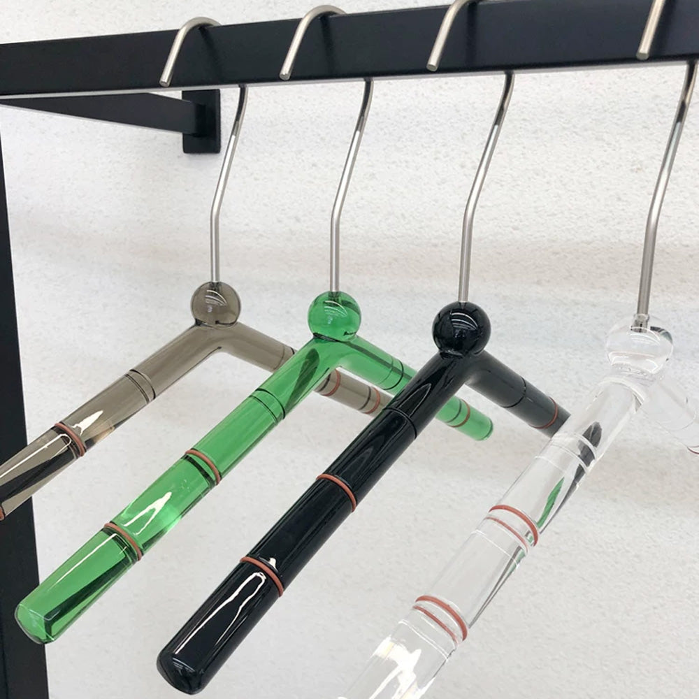 Crystal Acrylic Clothes Hangers & Pants Hangers – Non-Slip Boutique Display