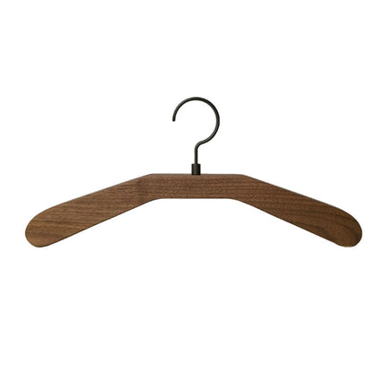 Solid Black Walnut Wooden Hangers for Suits, Pants, Scarves & Handbags