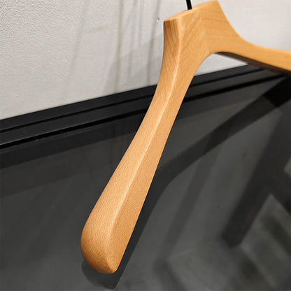 Custom Beech Wood Suit Hangers & Pants Hangers with Clips Wholesale
