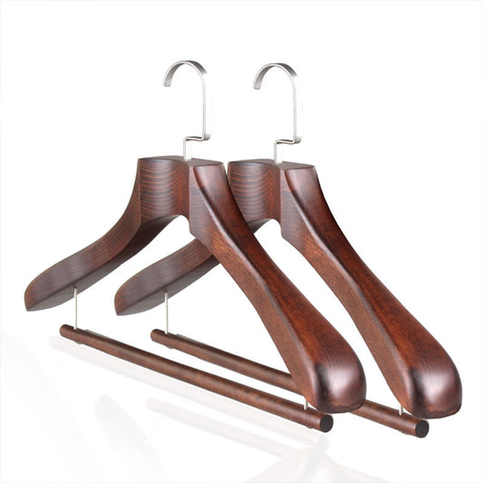 Luxury Wood Suit Hangers - Wide Shoulder Design for Jackets & Coats | thegarmenthanger