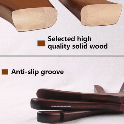 Wooden Hangers for Clothing Stores - Wide Shoulders, Non-Slip, Custom Logo, Adult Clothing