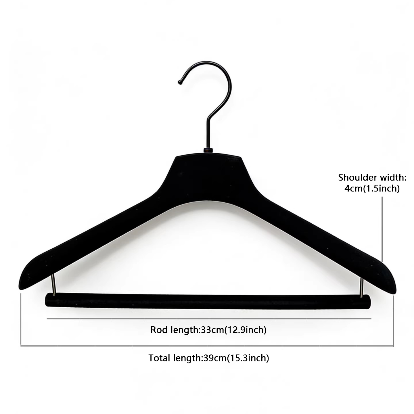 Commercial Velvet Hangers - Wide Shoulder Non-Slip for Suit Shops Hotels & Boutiques