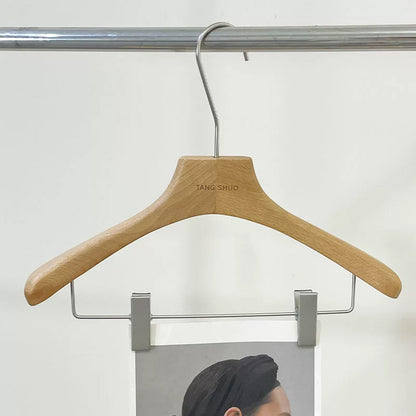 Beech Wood Women's Suit Hanger | 360° Swivel Hook | Boutique Clothing Hanger