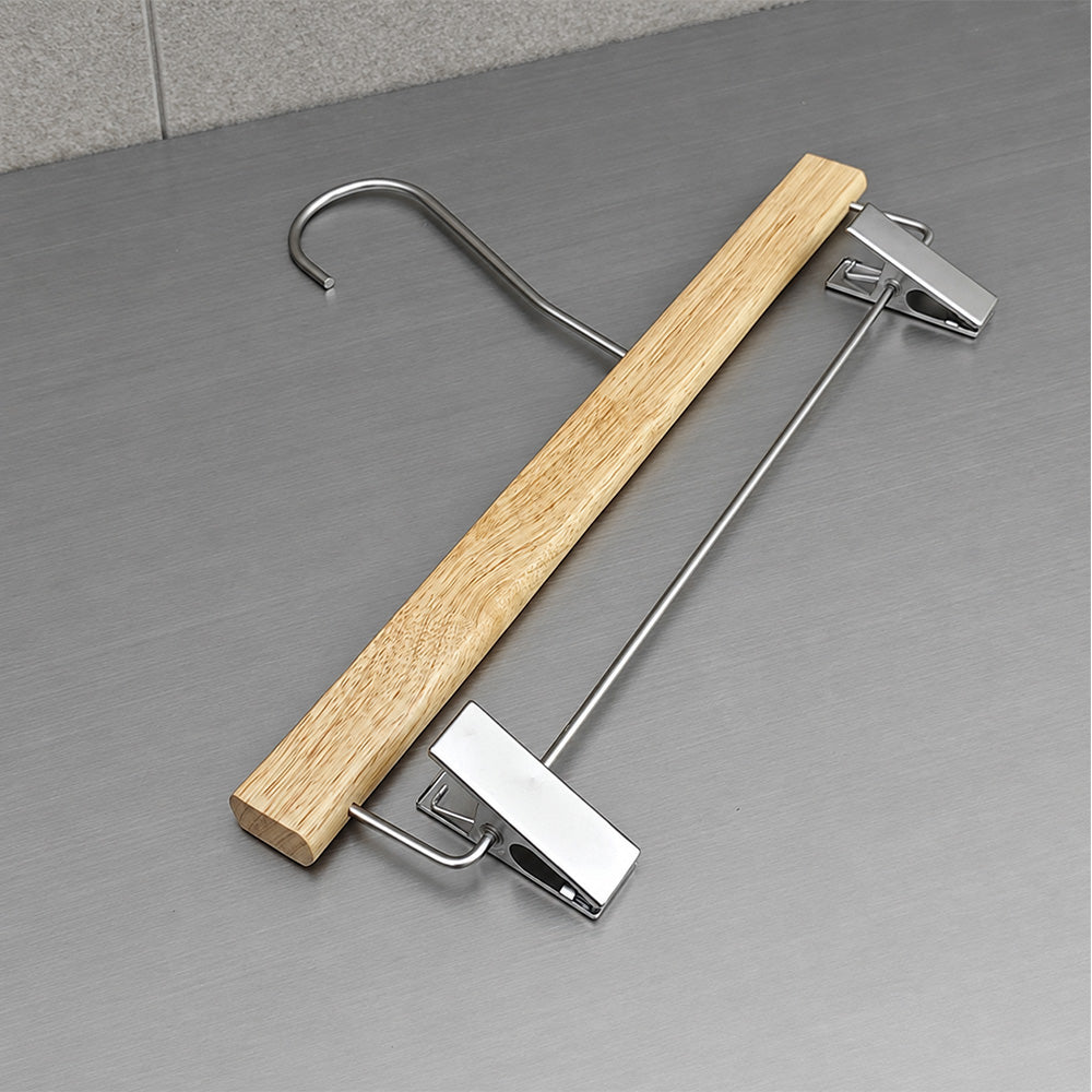 Wholesale Rubberwood Suit & Pants Hangers with Custom Logo