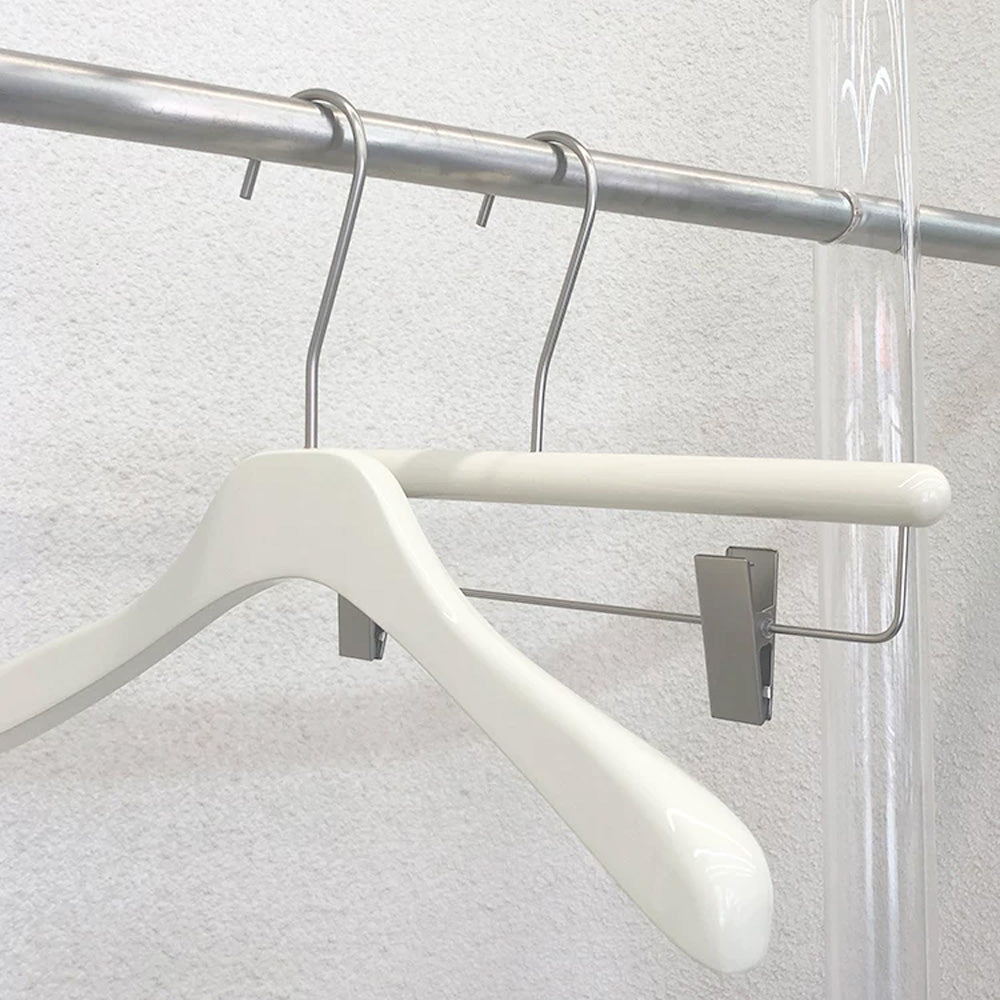 Women’s Beech Wood Hangers with Clips | Custom Boutique Hangers