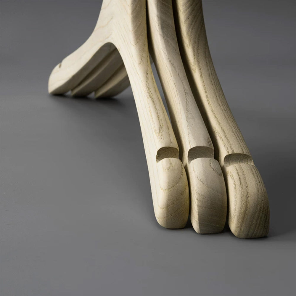 Custom Ash Wood Women’s Clothes & Pants Hangers with Clips Wholesale