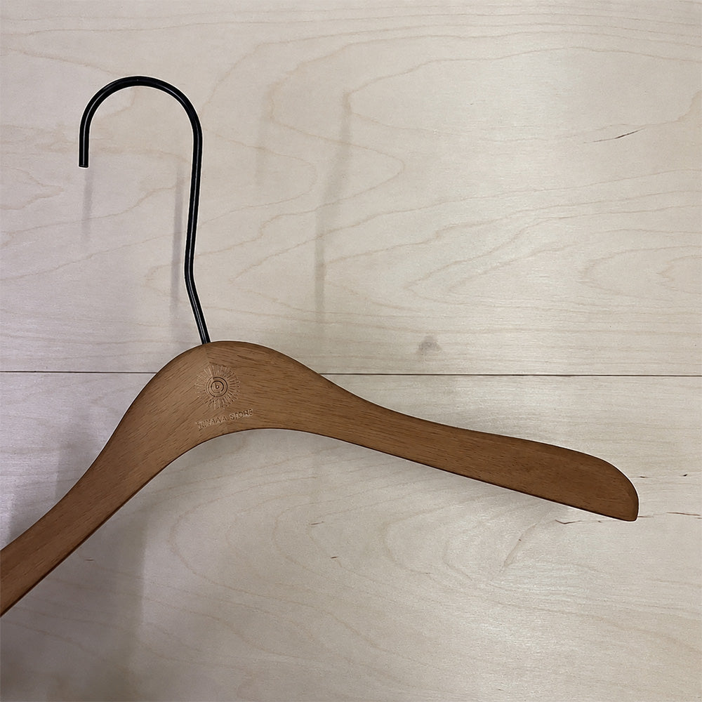Women’s Walnut Color Solid Wood Hangers & Pants Hangers | Custom Logo Wholesale