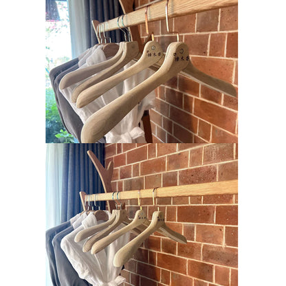 Natural Camphor Wood Hangers– Foldable, Anti-Insect, Wide Shoulder, Eco-Friendly Wardrobe
