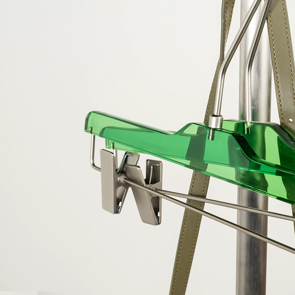 Custom Green Acrylic Hangers with Logo | Wholesale Clothing Hangers