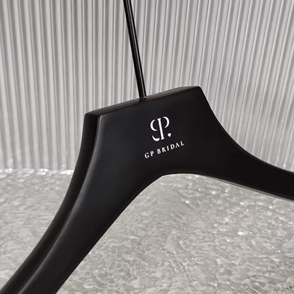 Premium Black Wood Hangers Non-Slip Luxury Hotel Hangers for Suits - thegarmenthanger