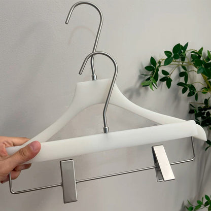 Wholesale Jade-Effect Acrylic Clothes & Pants Hangers with Custom Logo