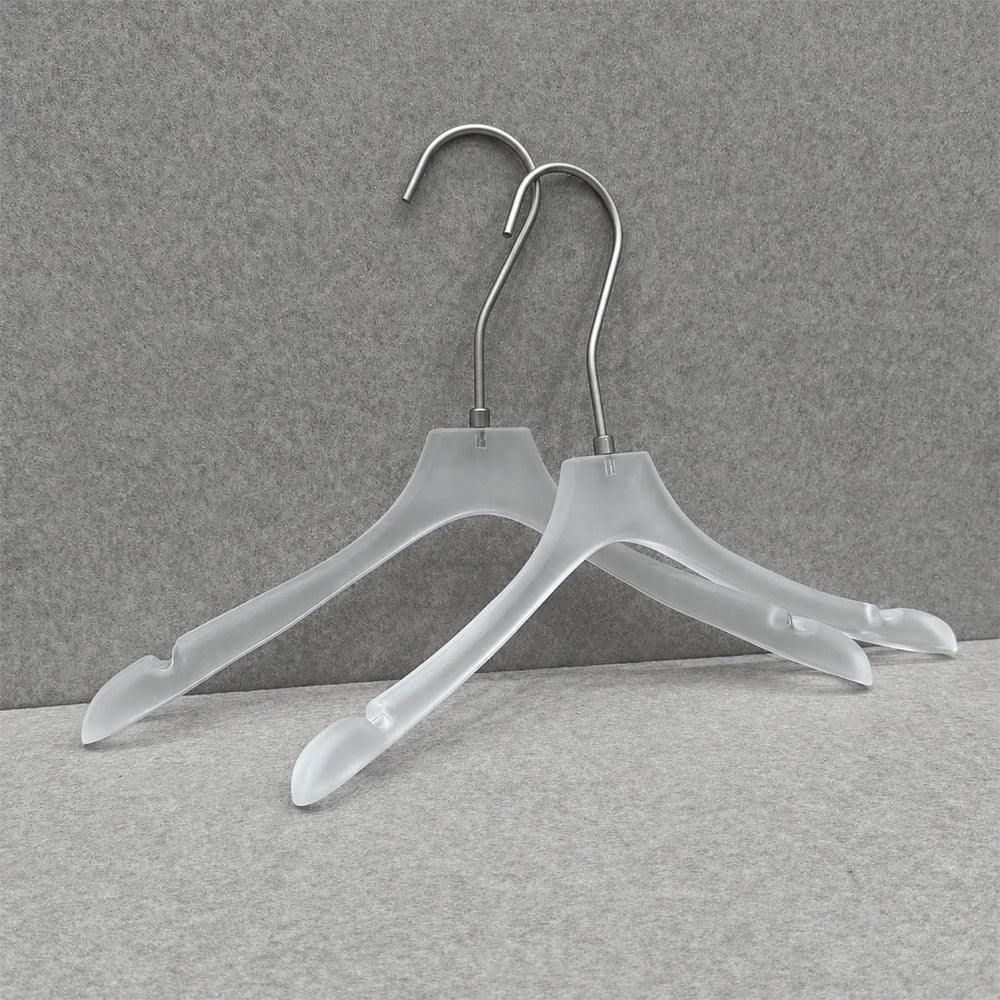Wholesale Frosted Clear Acrylic Hangers with Custom Logo