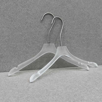 Wholesale Frosted Clear Acrylic Hangers with Custom Logo