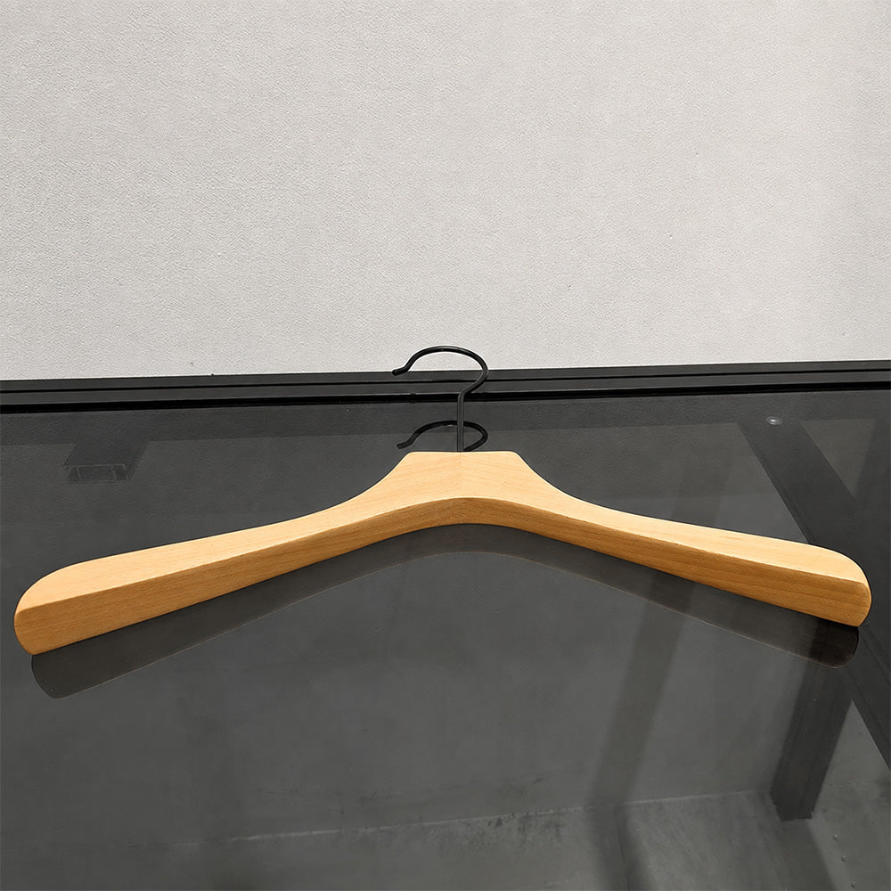 Custom Beech Wood Suit Hangers & Pants Hangers with Clips Wholesale