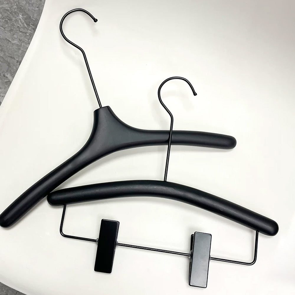 Custom Black Wooden Kids Hangers | Non-Slip Wholesale Hangers