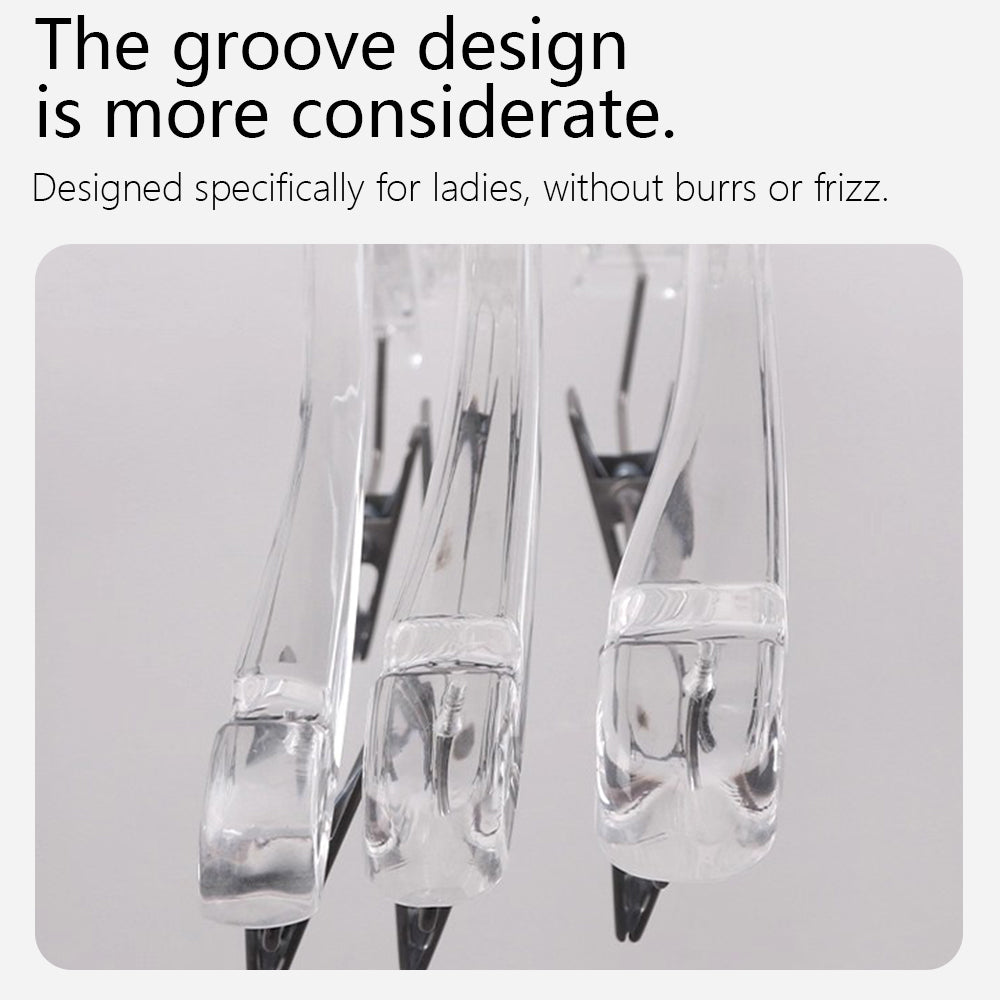 Clear Acrylic Suit Hanger with Clips - Premium Display for Complete Outfit & Pants, 50 PCS