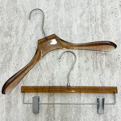 Luxury Men's Acrylic Suit & Pants Hangers for Boutiques | Custom Logo
