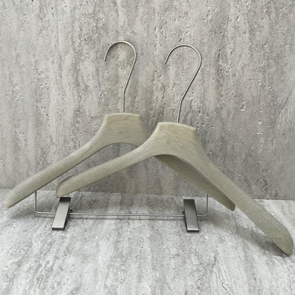 Wholesale Custom Gray ABS Resin Hangers with Clips for Women’s Boutiques